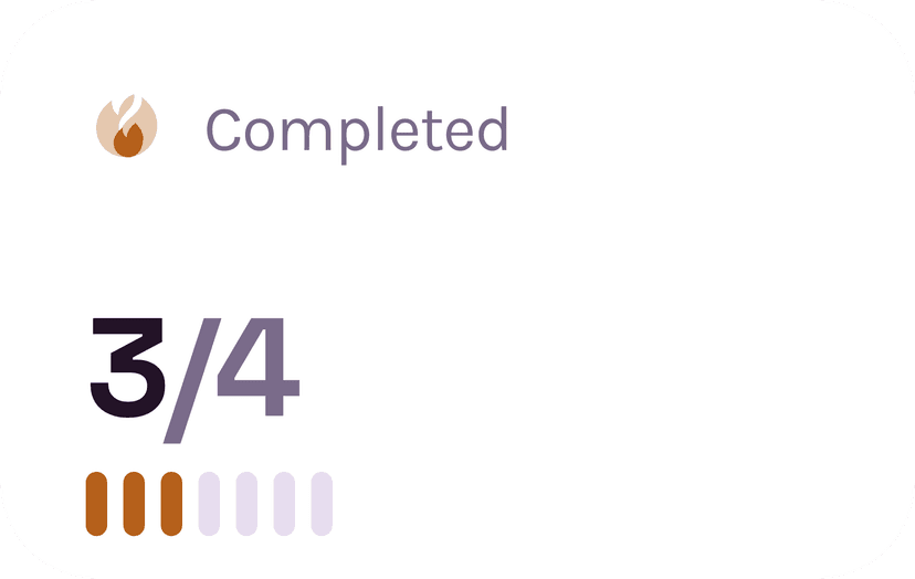 Completed Agreement Card